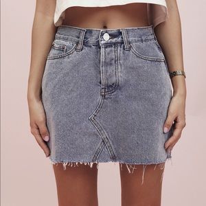 Vintage High Waisted Denim Skirt